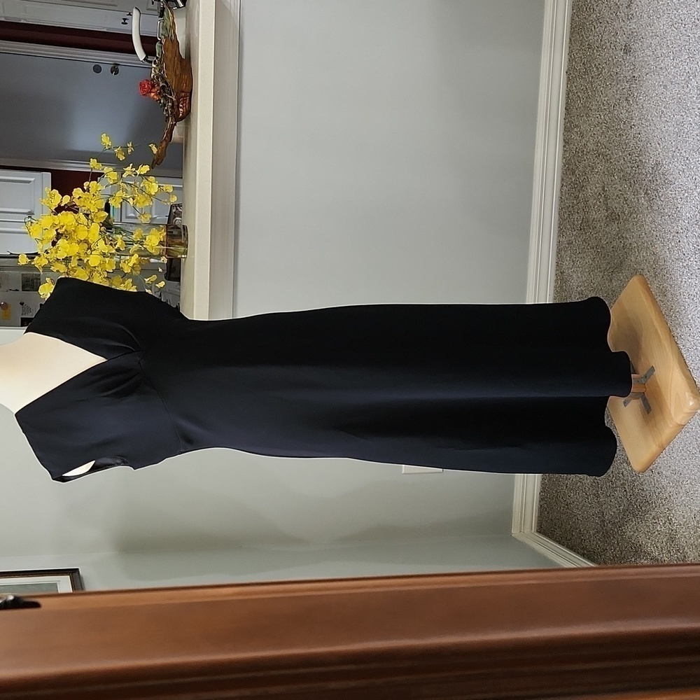 Virgo Black Fit to Flair Maxi Completly Lined Dress Size12